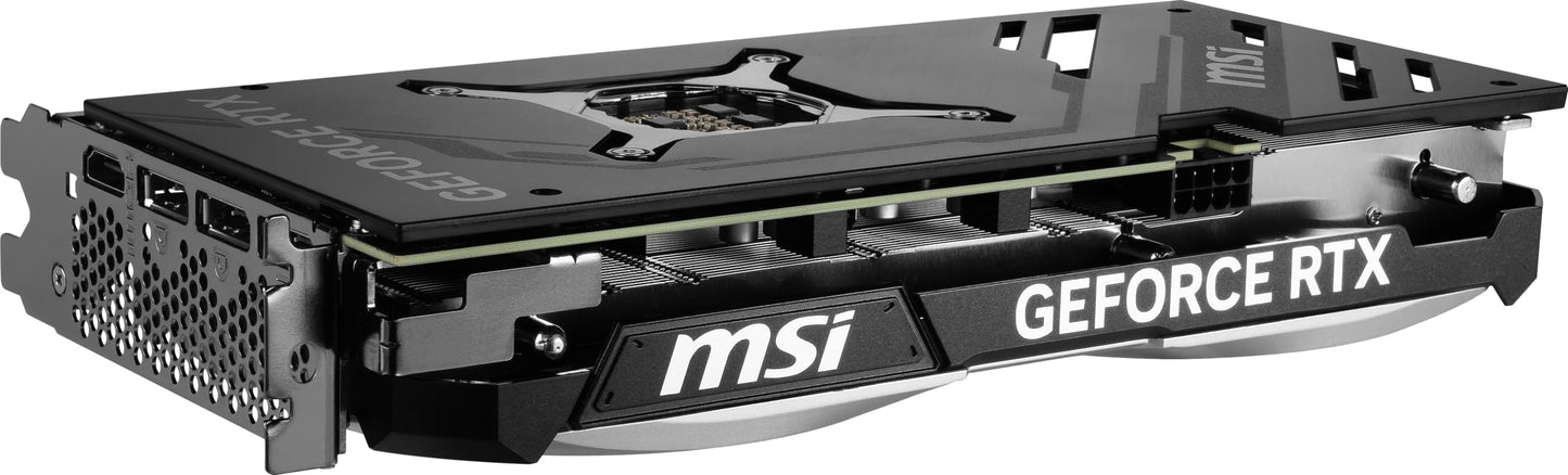 MSI GeForce RTX 4070 Ventus 2X E1 12G OC Gaming Graphics Card - 12GB GDDR6, 2490MHz, PCI Express Gen 4, 192 Bits, 3X DP v 1.4a, HDMI 2.1a (Supports 4K & 8K HDR)