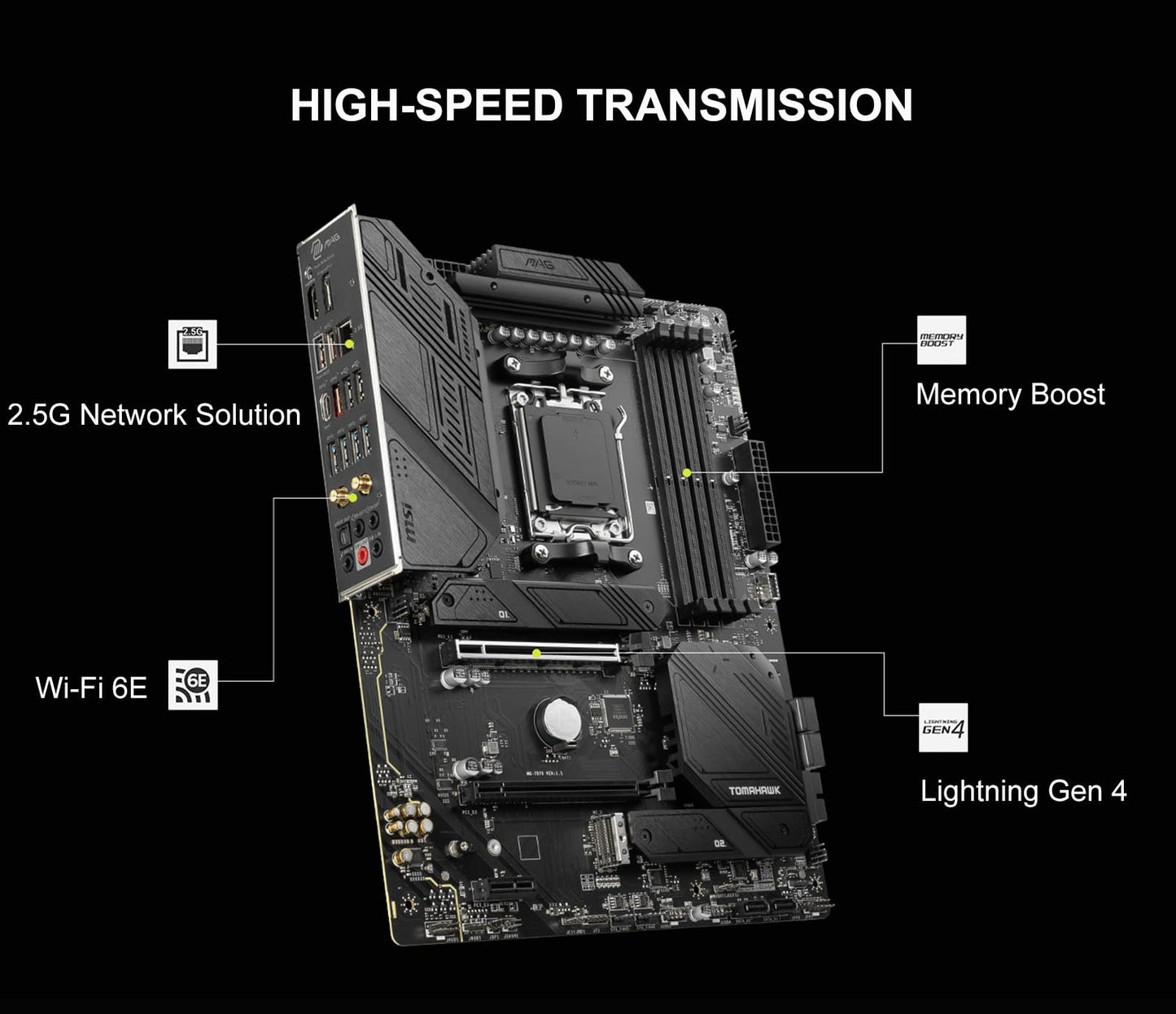 Procesador de escritorio desbloqueado AMD Ryzen 7 7700X de 8 núcleos y 16 subprocesos AM5 de 5,4 GHz con placa base MSI PRO B650-P WiFi ProSeries (AMD AM5, ATX, DDR5, PCIe 4.0) INLAND Micro Center 