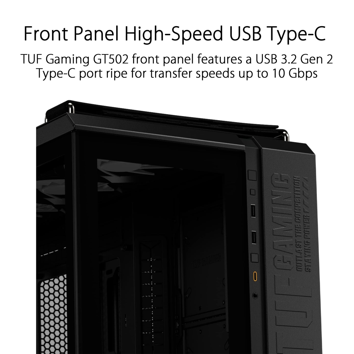 ASUS TUF Gaming GT501 White Edition Mid-Tower Computer Case for up to EATX Motherboards with 2 x USB 3.1 Front Panel, Smoked Tempered Glass, Steel Construction, and Four Case Fans