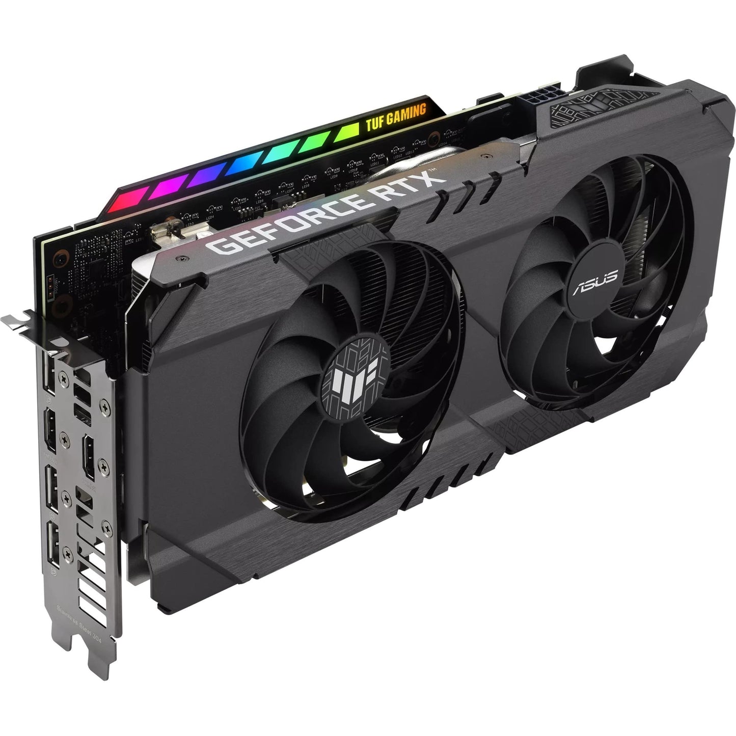 ASUS Dual NVIDIA GeForce RTX 3050 6GB OC Edition Gaming Graphics Card - PCIe 4.0, 6GB GDDR6 Memory, HDMI 2.1, DisplayPort 1.4a, 2-Slot Design, Axial-tech Fan Design, 0dB Technology, Steel Bracket