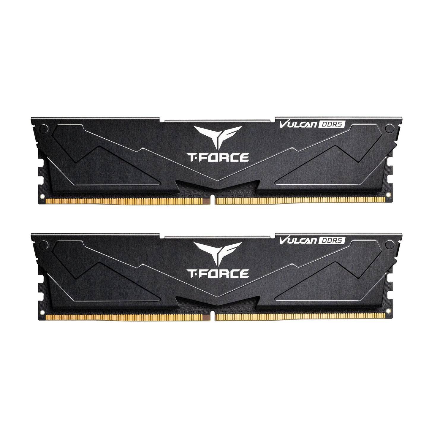 TEAMGROUP T-Force Vulcan DDR5 32GB (2x16GB) 6000MHz (PC5-48000) CL38 Desktop Memory Module Ram (Black) for Chipset 600 700 Series XMP 3.0 Ready - FLBD532G6000HC38ADC01