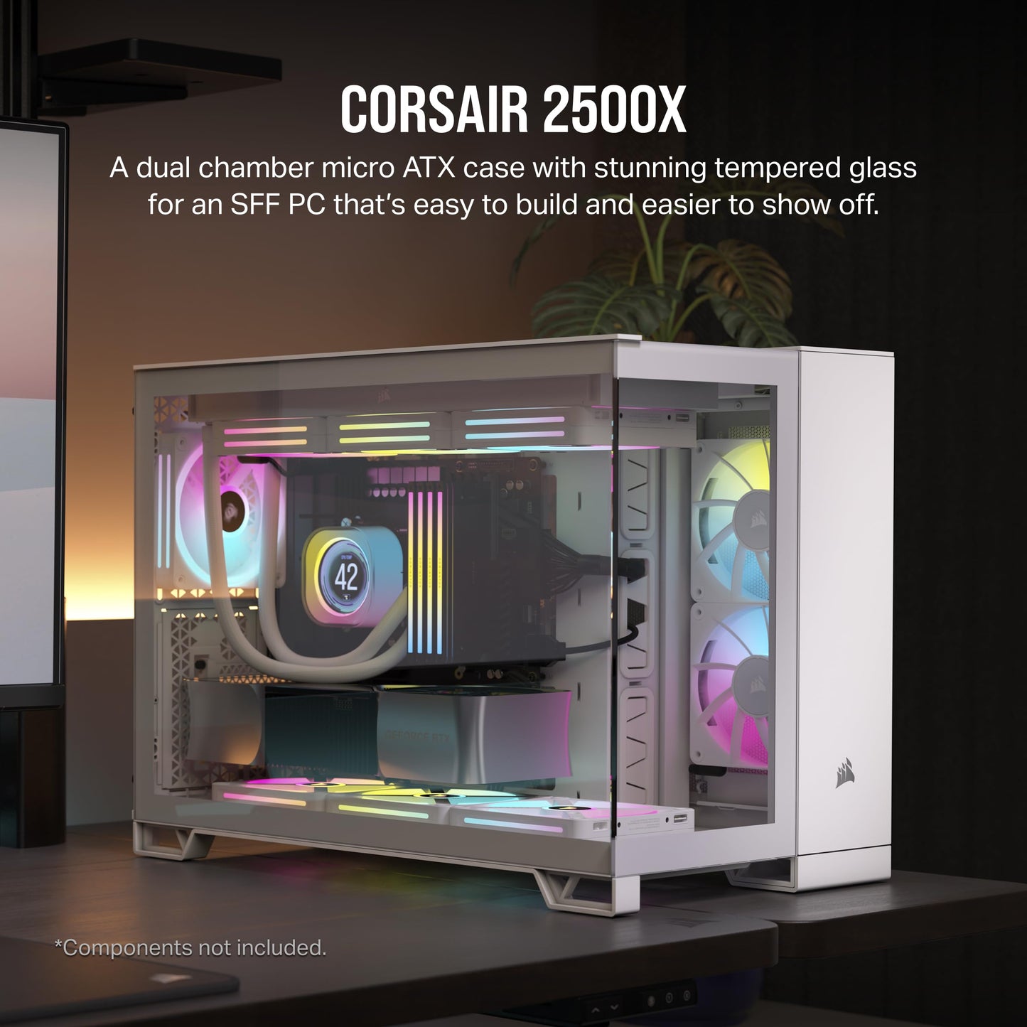 CORSAIR 6500X Mid-Tower ATX Dual Chamber PC Case – Panoramic Tempered Glass – Reverse Connection Motherboard Compatible – No Fans Included – Black