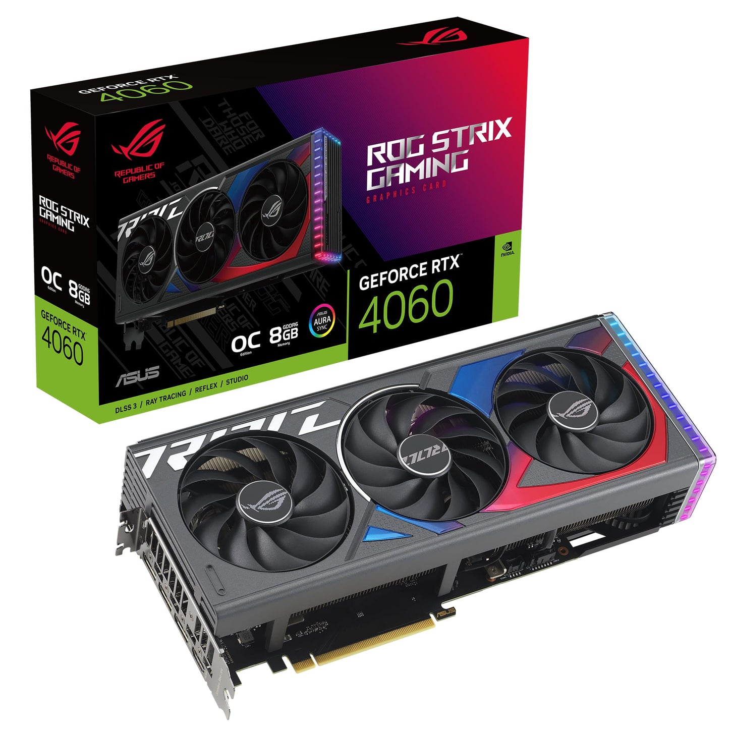 ASUS ProArt GeForce RTX™ 4060 OC Edition 8GB GDDR6 Graphics Card (PCIe 4.0, 8GB GDDR6, DLSS 3, HDMI 2.1a, DisplayPort 1.4a)