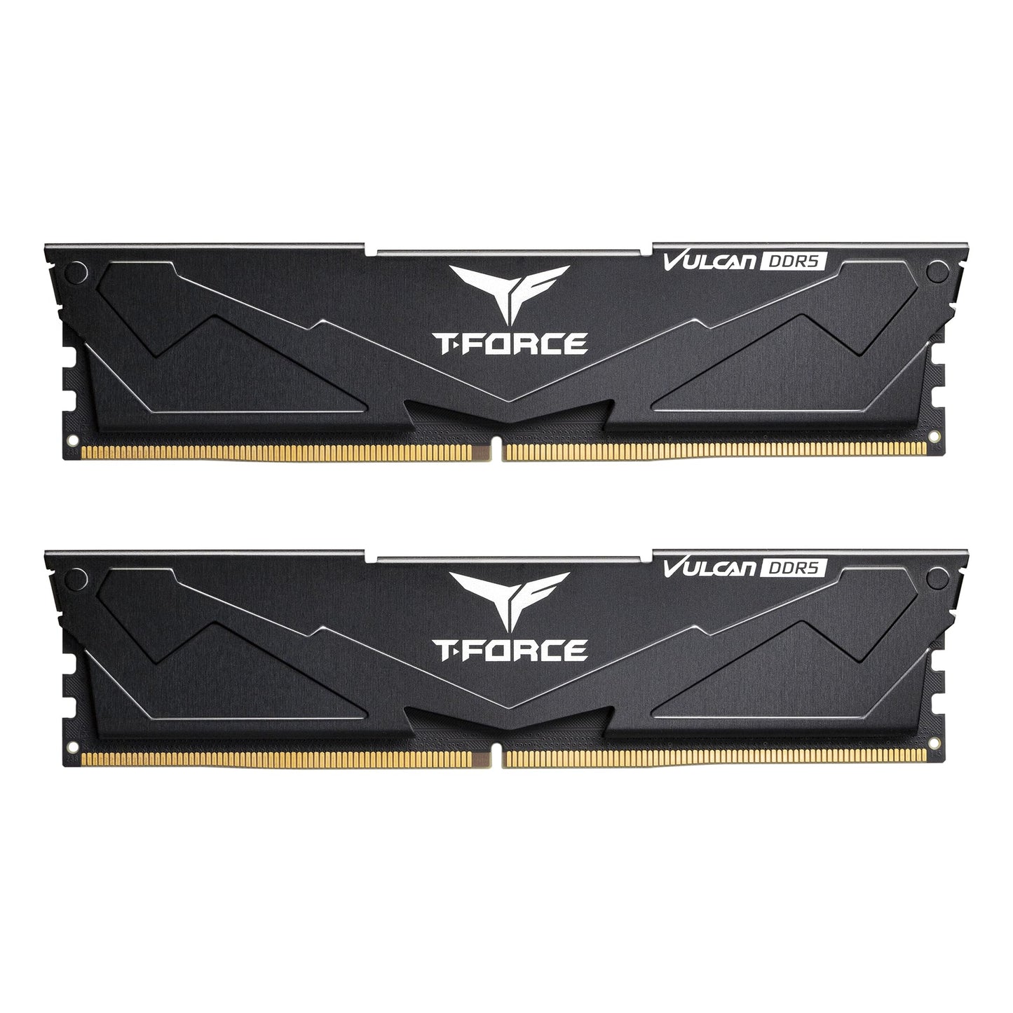 TEAMGROUP T-Force Vulcan DDR5 32GB (2x16GB) 6000MHz (PC5-48000) CL38 Desktop Memory Module Ram (Black) for Chipset 600 700 Series XMP 3.0 Ready - FLBD532G6000HC38ADC01