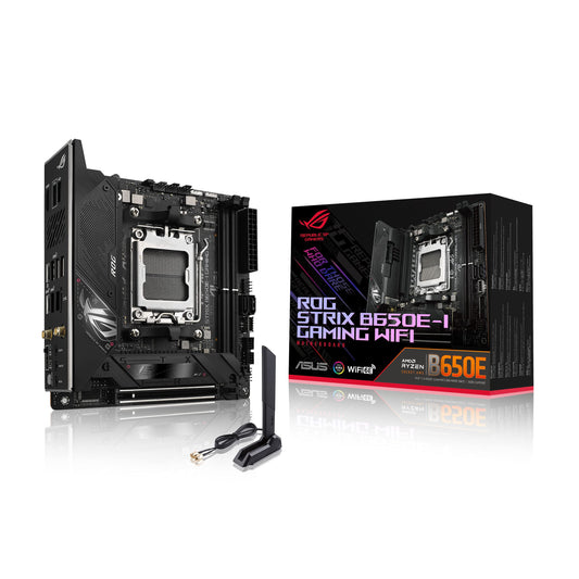 ASUS TUF GAMING B650-PLUS WIFI AMD B650 AM5 Ryzen™ Desktop 9000 8000 and 7000 ATX motherboard, 14 power stages, PCIe® 5.0 M.2 , DDR5 memory, WiFi 6 and 2.5 Gb Ethernet, USB4® support Aura Sync