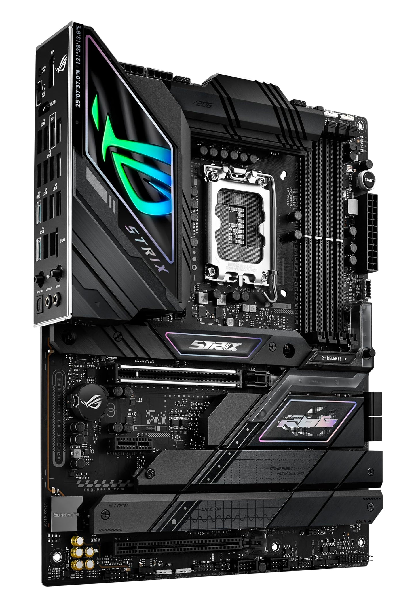 ASUS ROG Strix Z790-F Gaming WiFi II LGA 1700(Intel 14th &13th & 12th Gen) ATX Gaming Motherboard(DDR5,2.5 Gb LAN,5XM.2 Slots,PCIe 5.0 x16,WiFi 7,Front-Panel Connector with PD 3.0 up to 30W)