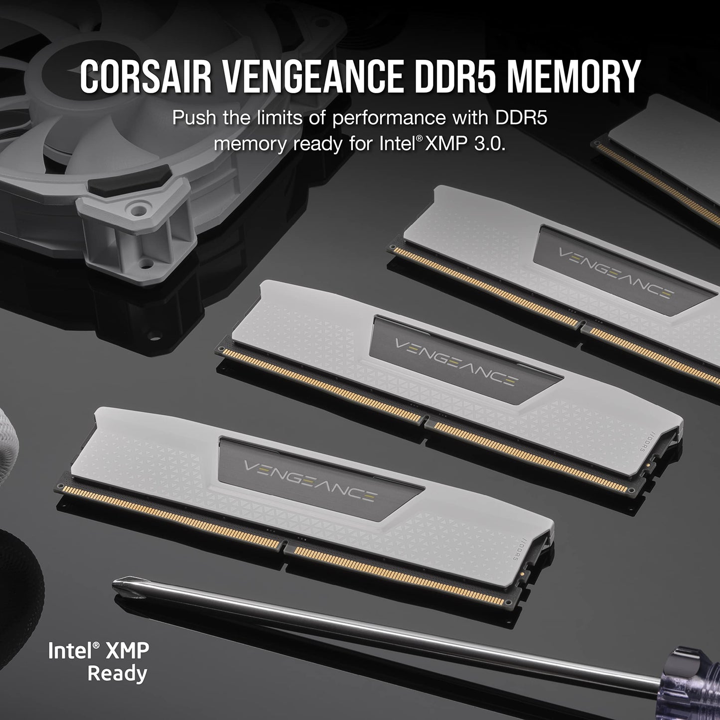 Memoria RAM DDR5 CORSAIR Vengeance de 32 GB (2 x 16 GB), 6000 MHz, CL30-36-36-76, 1,40 V, Intel XMP, para ordenador de sobremesa, color negro (CMK32GX5M2B6000C30) 