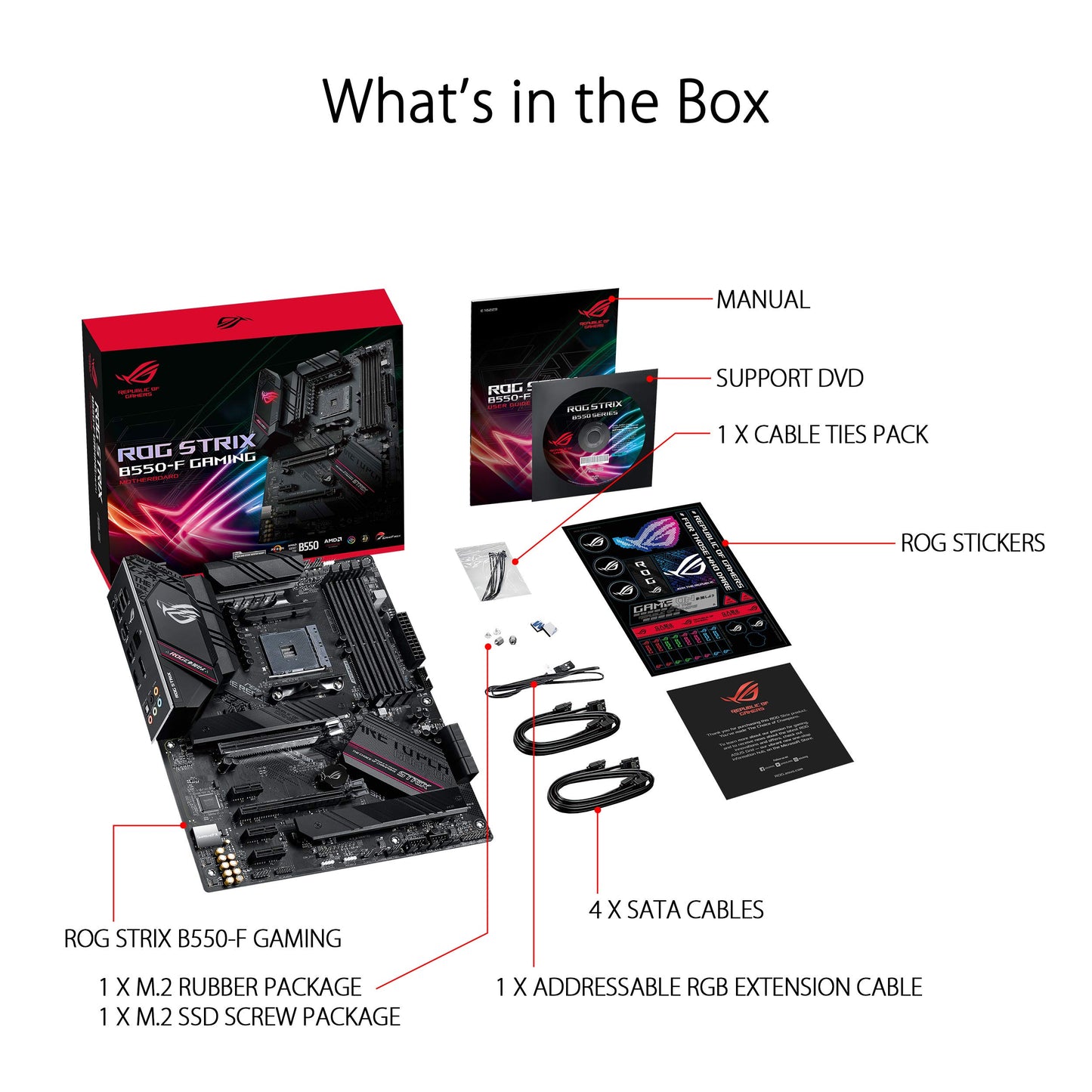 Asus ROG Strix B550-F Gaming WiFi II AMD AM4 (3rd Gen Ryzen) ATX Motherboard (PCIe 4.0,WiFi 6E, 2.5Gb LAN, BIOS Flashback, HDMI 2.1, Addressable Gen 2 RGB Header and Aura Sync)