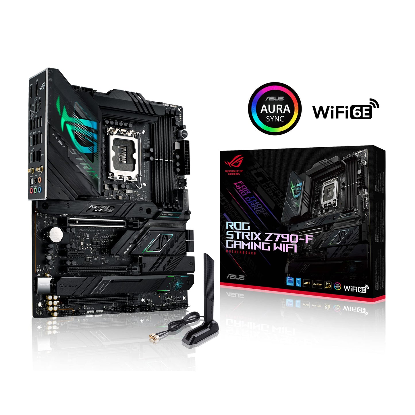 ASUS ROG Strix Z790-F Gaming WiFi II LGA 1700(Intel 14th &13th & 12th Gen) ATX Gaming Motherboard(DDR5,2.5 Gb LAN,5XM.2 Slots,PCIe 5.0 x16,WiFi 7,Front-Panel Connector with PD 3.0 up to 30W)