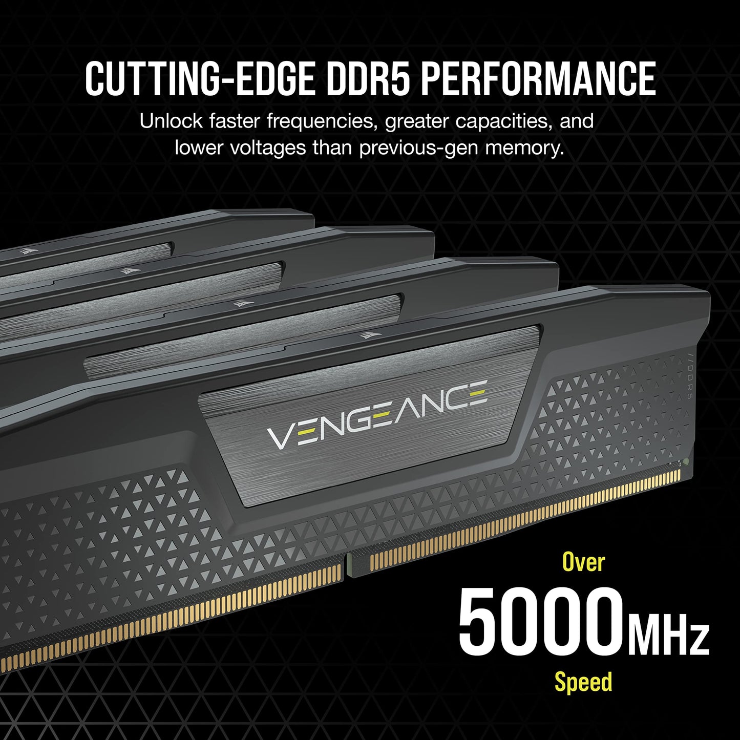 CORSAIR VENGEANCE DDR5 RAM 64GB (2x32GB) 6400MHz CL32-40-40-84 1.40V Intel XMP Desktop Computer Memory - Black (CMK64GX5M2B6400C32)