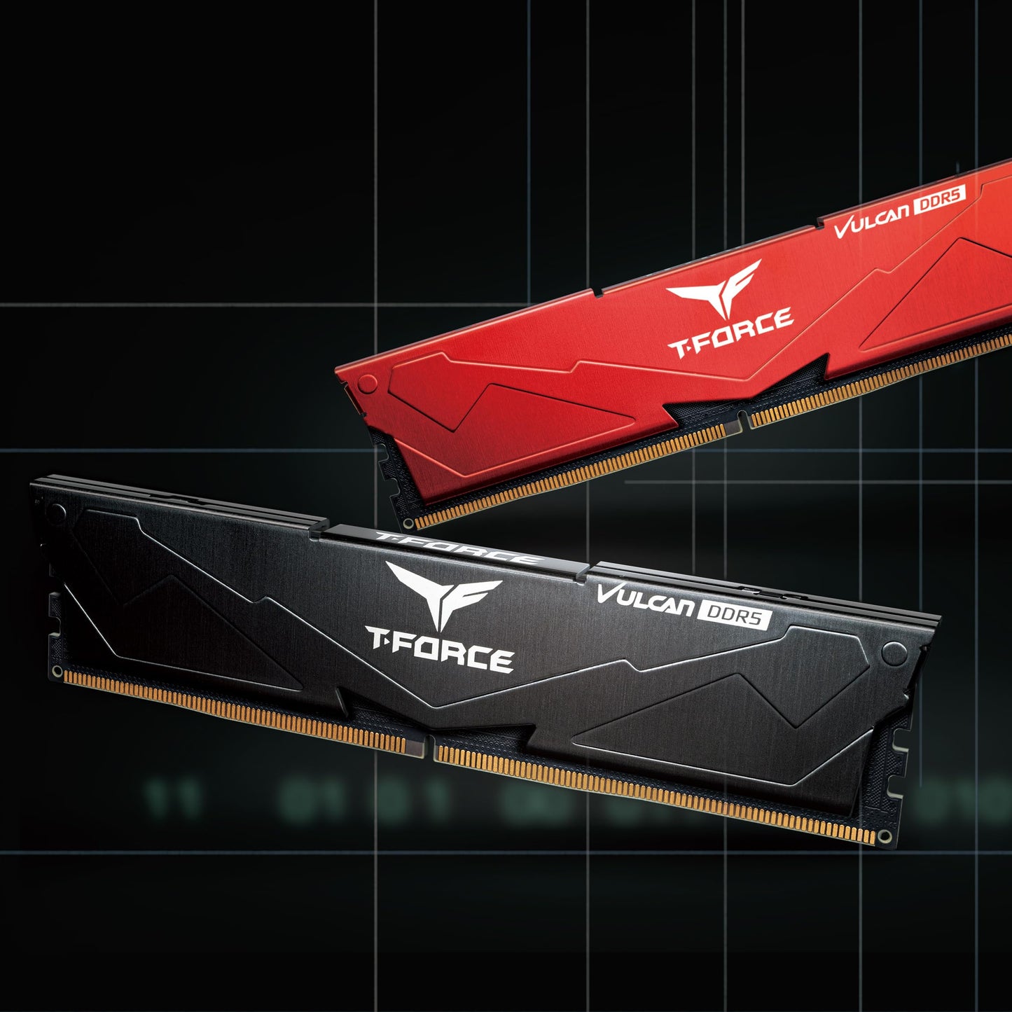 TEAMGROUP T-Force Vulcan DDR5 32GB (2x16GB) 6000MHz (PC5-48000) CL38 Desktop Memory Module Ram (Black) for Chipset 600 700 Series XMP 3.0 Ready - FLBD532G6000HC38ADC01