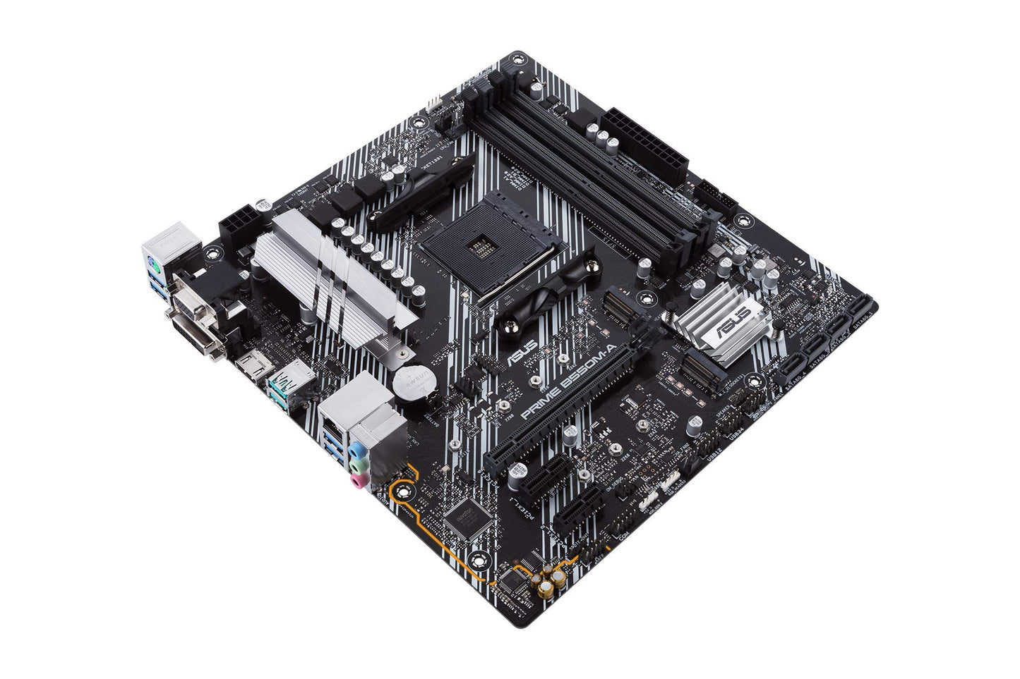 ASUS Prime B450M-A II AMD AM4 (Ryzen 5000, 3rd/2nd/1st Gen Ryzen Micro ATX Motherboard (128GB DDR4, 4400 O.C.), NVMe, HDMI 2.0b/DVI/D-Sub, USB 3.2 2, BIOS Flashback, and Aura Sync)