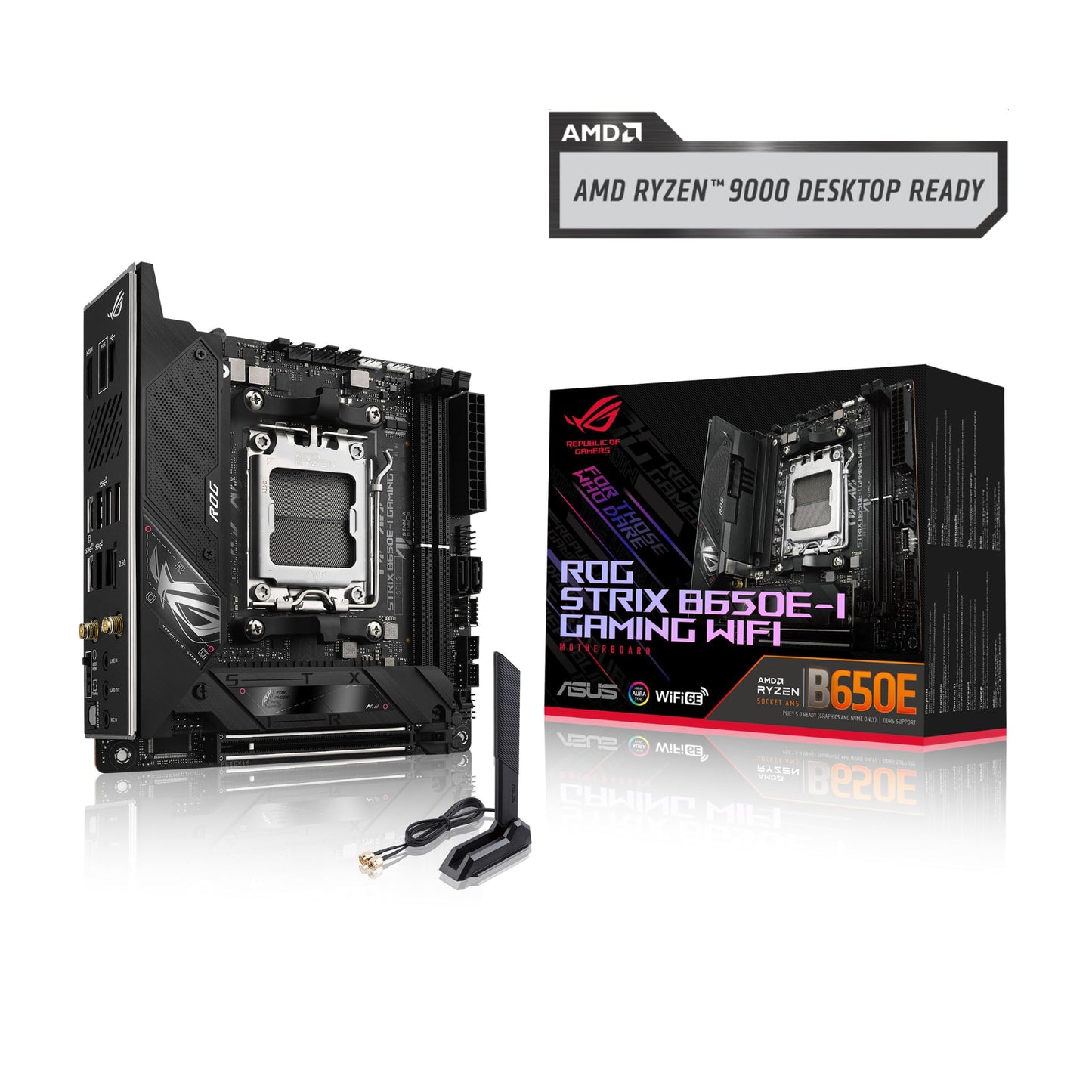 ASUS TUF GAMING B650-PLUS WIFI AMD B650 AM5 Ryzen™ Desktop 9000 8000 and 7000 ATX motherboard, 14 power stages, PCIe® 5.0 M.2 , DDR5 memory, WiFi 6 and 2.5 Gb Ethernet, USB4® support Aura Sync