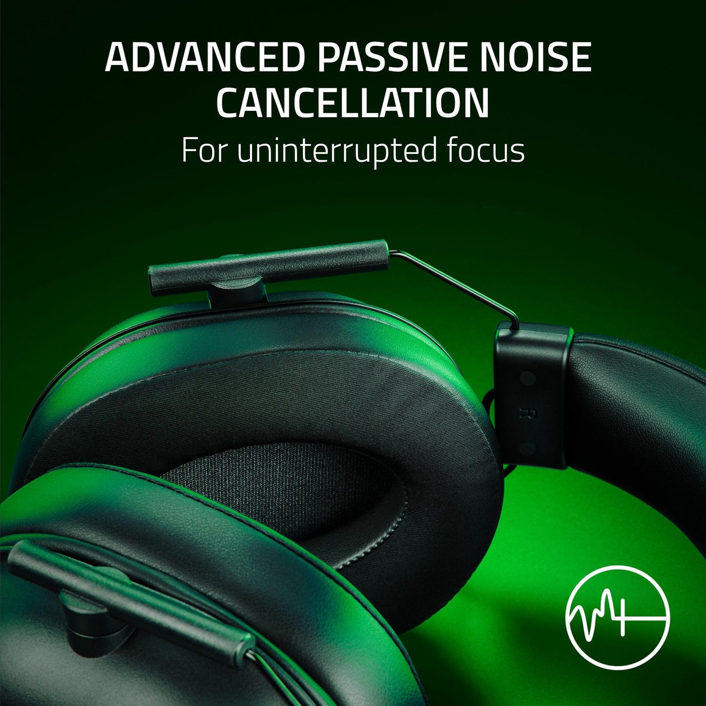 Razer BlackShark V2 X Gaming Headset: 7.1 Surround Sound - 50mm Drivers - Memory Foam Cushion - For PC, PS4, PS5, Switch - 3.5mm Audio Jack - Black