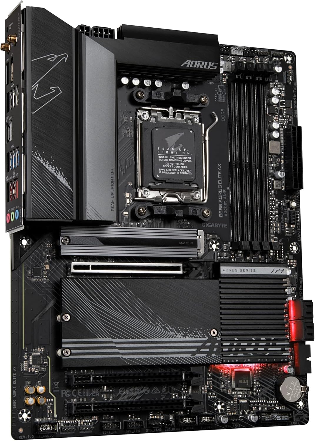 GIGABYTE B650 AORUS Elite AX AMD B650 ATX Motherboard with DDR5, PCIe 5.0, WiFi 6E, 5-Year Warranty