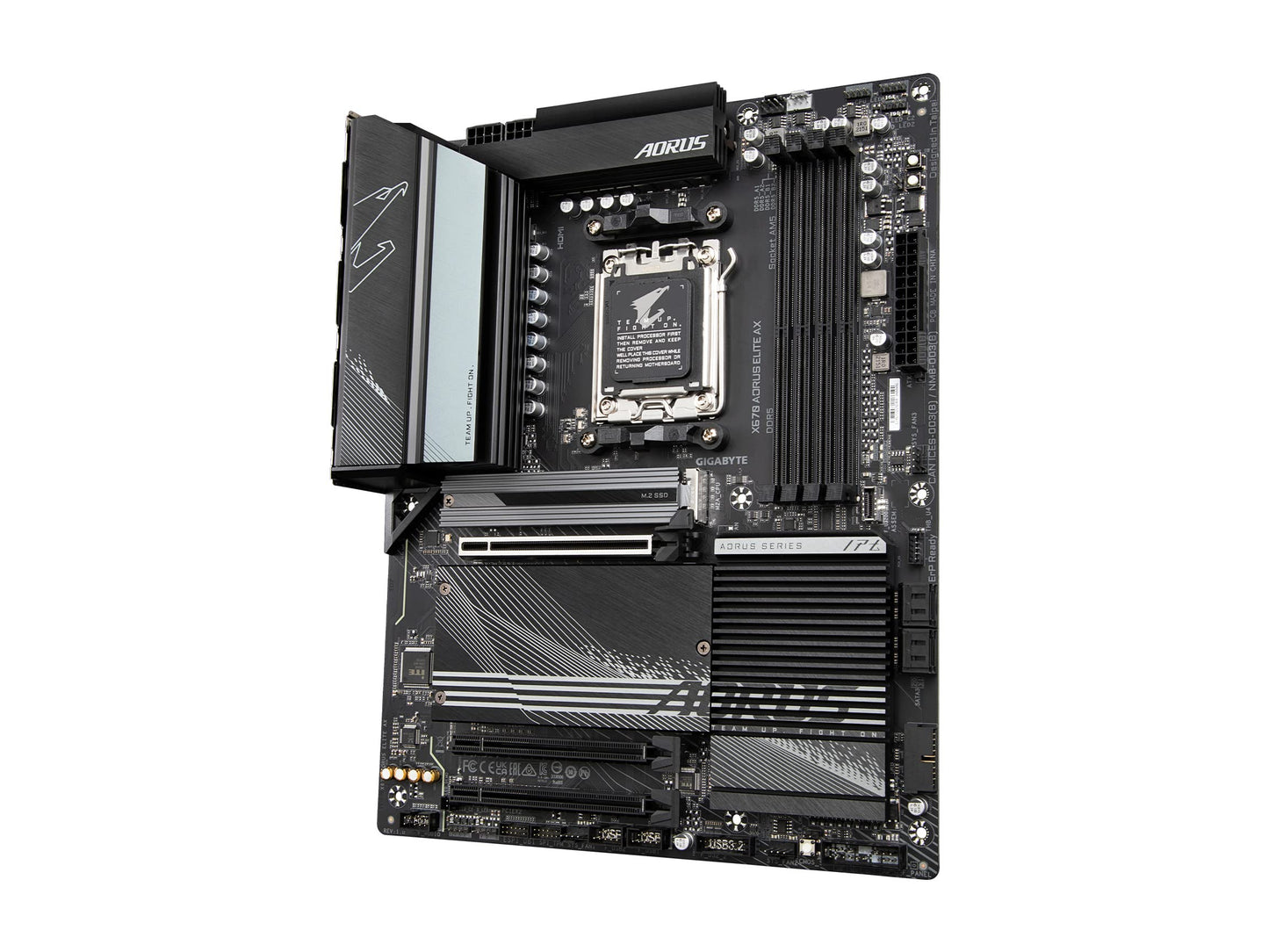 GIGABYTE X870 AORUS Elite WIFI7 ICE AMD AM5 LGA 1718 Motherboard, ATX, DDR5, 4X M.2, PCIe 5.0, USB4, WIFI7, 2.5GbE LAN, EZ-Latch, 5-Year Warranty