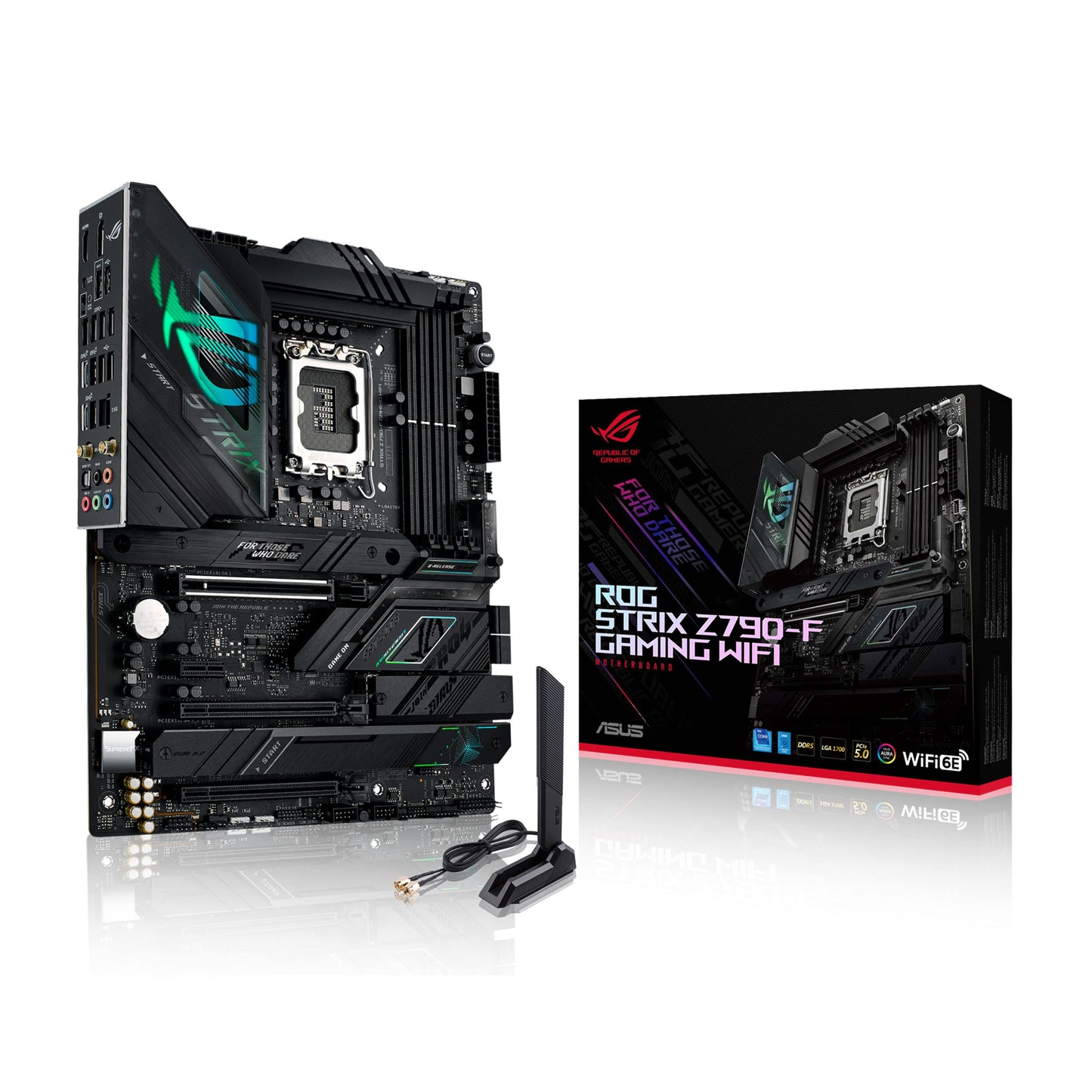 ASUS ROG Strix Z790-F Gaming WiFi II LGA 1700(Intel 14th &13th & 12th Gen) ATX Gaming Motherboard(DDR5,2.5 Gb LAN,5XM.2 Slots,PCIe 5.0 x16,WiFi 7,Front-Panel Connector with PD 3.0 up to 30W)