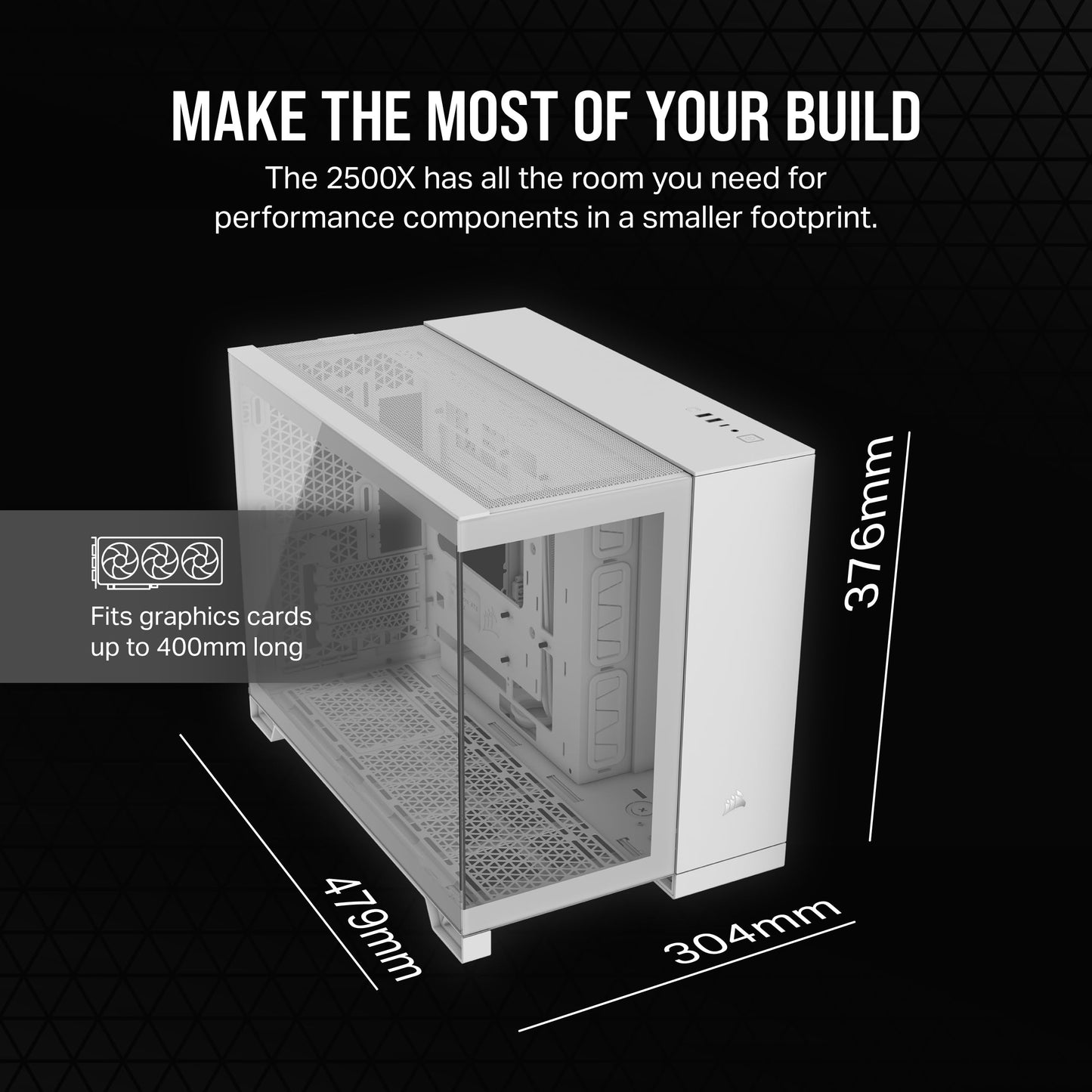 CORSAIR 6500X Mid-Tower ATX Dual Chamber PC Case – Panoramic Tempered Glass – Reverse Connection Motherboard Compatible – No Fans Included – Black