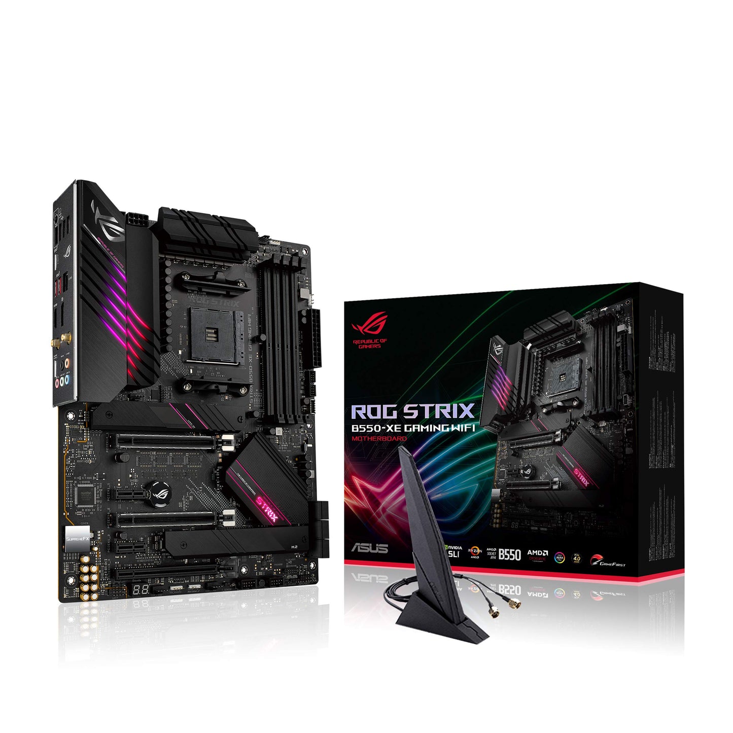 Asus ROG Strix B550-F Gaming WiFi II AMD AM4 (3rd Gen Ryzen) ATX Motherboard (PCIe 4.0,WiFi 6E, 2.5Gb LAN, BIOS Flashback, HDMI 2.1, Addressable Gen 2 RGB Header and Aura Sync)