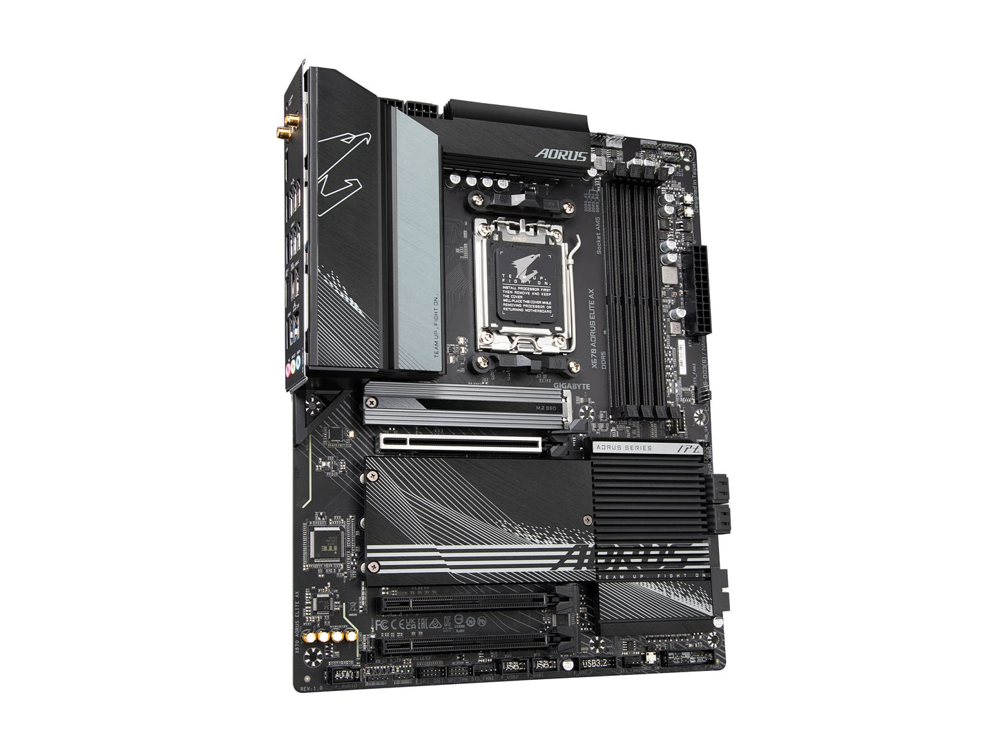 GIGABYTE X870 AORUS Elite WIFI7 ICE AMD AM5 LGA 1718 Motherboard, ATX, DDR5, 4X M.2, PCIe 5.0, USB4, WIFI7, 2.5GbE LAN, EZ-Latch, 5-Year Warranty