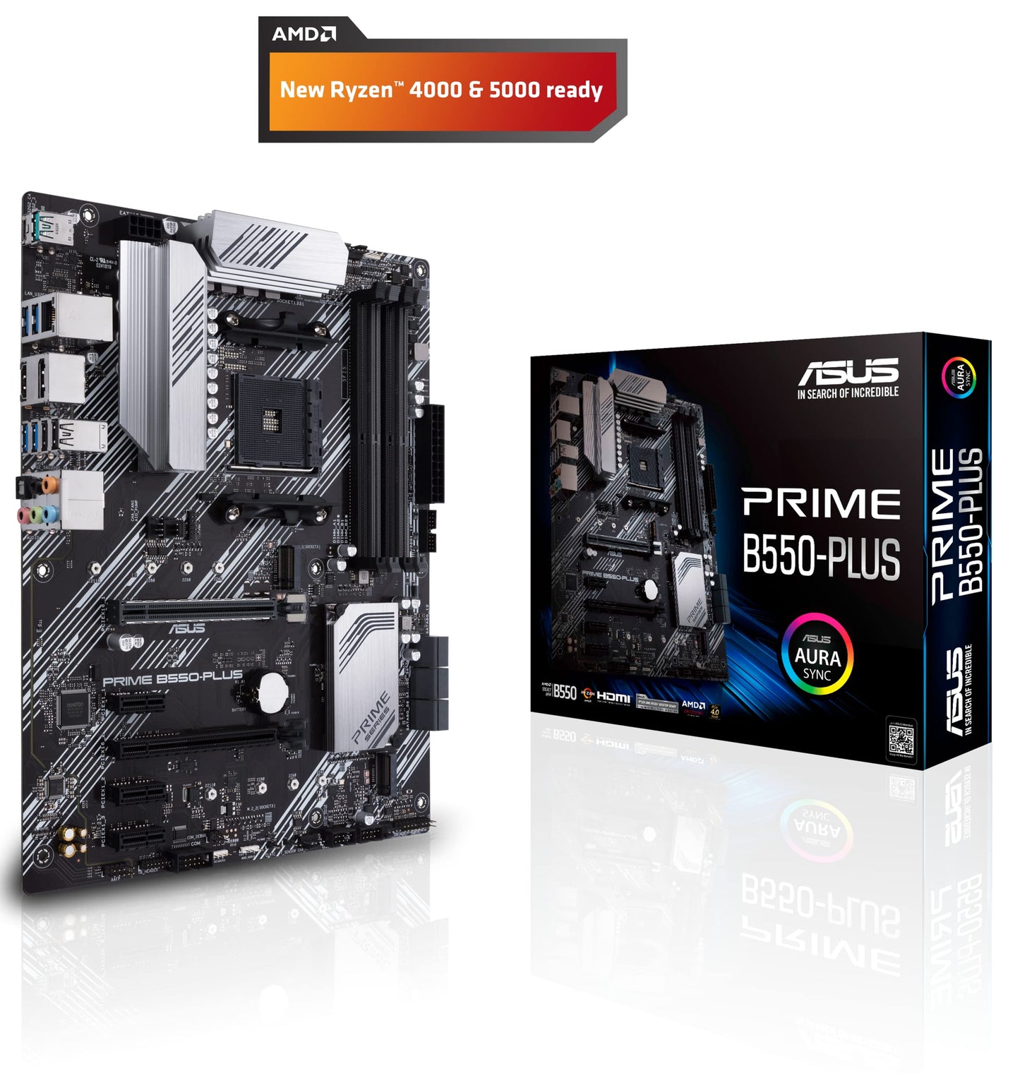 ASUS Prime B450M-A II AMD AM4 (Ryzen 5000, 3rd/2nd/1st Gen Ryzen Micro ATX Motherboard (128GB DDR4, 4400 O.C.), NVMe, HDMI 2.0b/DVI/D-Sub, USB 3.2 2, BIOS Flashback, and Aura Sync)