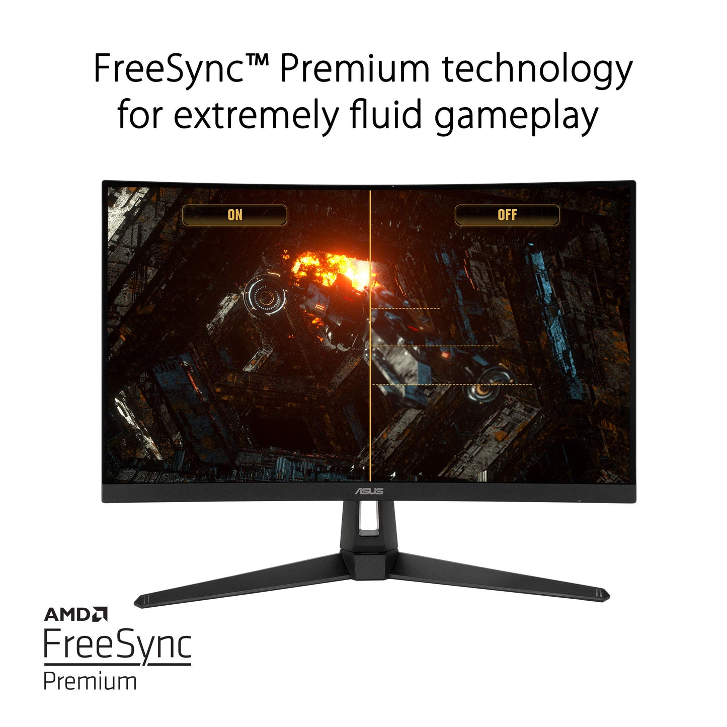 ASUS TUF Gaming 32" 1440P HDR Curved Monitor (VG32VQ1B) - QHD (2560 x 1440), 165Hz (Supports 144Hz), 1ms, Extreme Low Motion Blur, Speaker, FreeSync Premium, VESA Mountable, DisplayPort, HDMI,BLACK