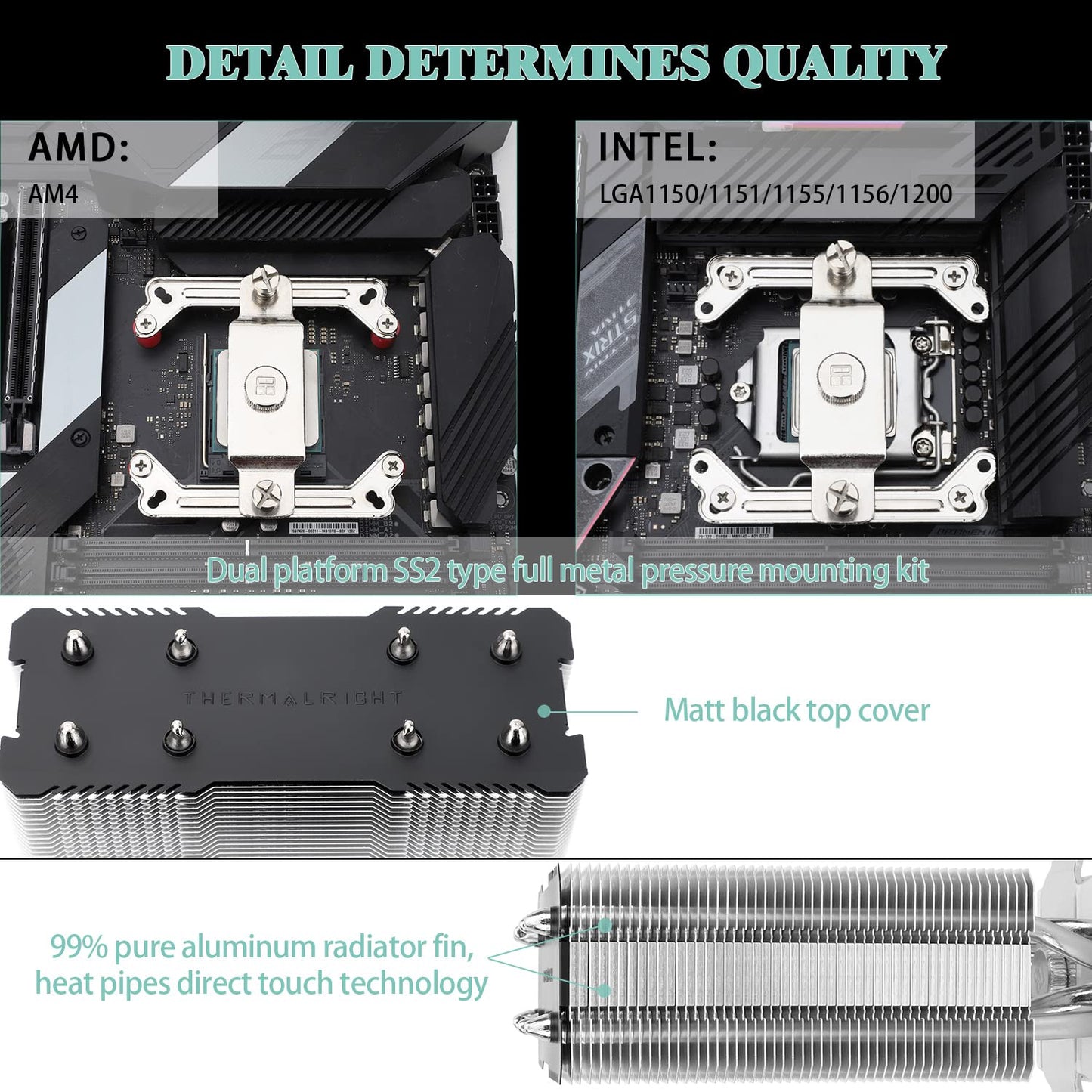 Disipador de calor para CPU Thermalright Assassin X120 Refined SE, 4 tubos de calor, ventilador PWM TL-C12C, cubierta de disipador de calor de aluminio, tecnología AGHP, para AMD AM4/AM5/Intel LGA 1150/1151/1155/1156/1200/1700 (AX120 R SE) 