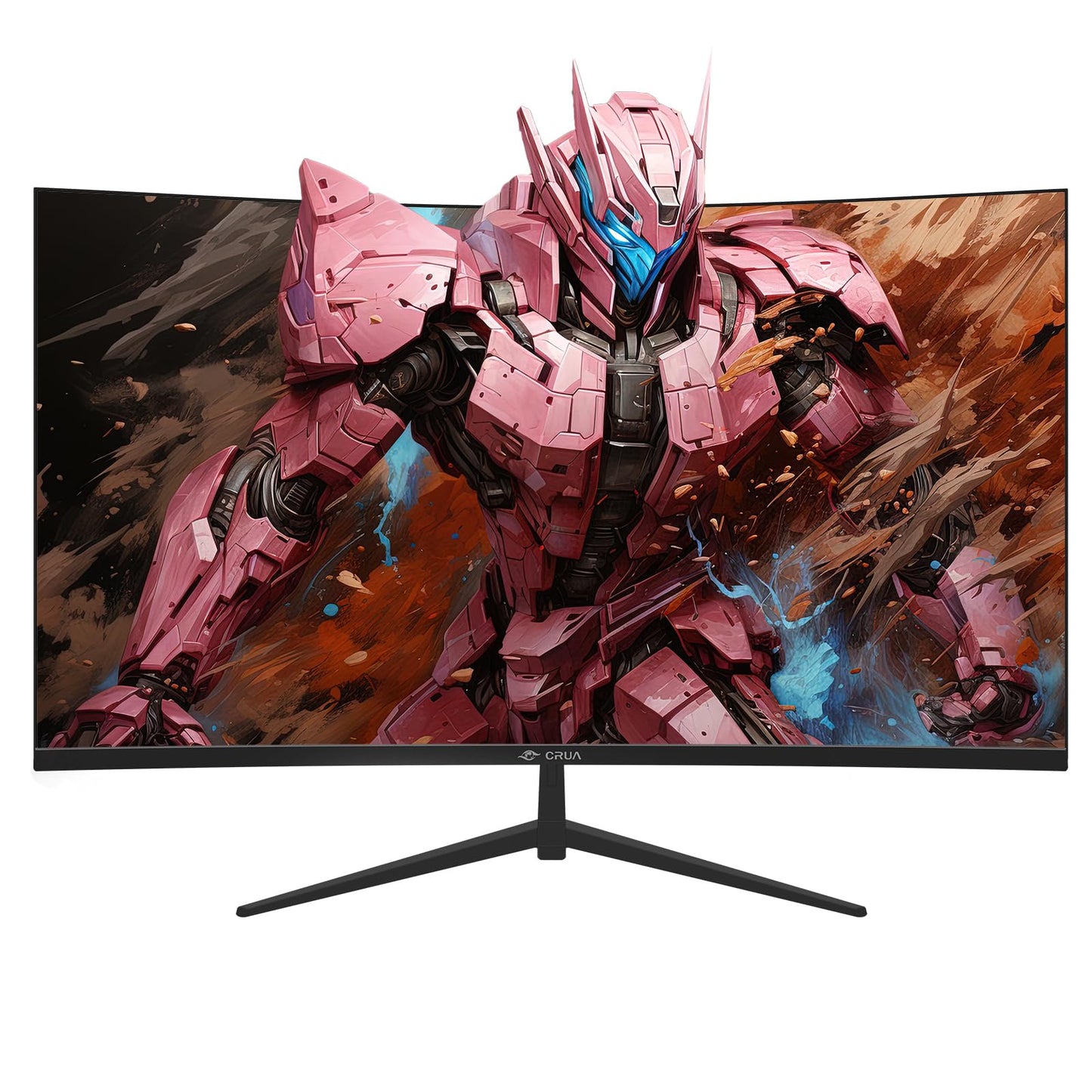 CRUA 24 Inch 144hz/180hz Curved Gaming Monitor, FHD 1080P Frameless Computer Monitors, Support AMD freesync Low Motion Blur, Eye Care, DP, HDMI, Compatible Wall Mountable Installs-Black