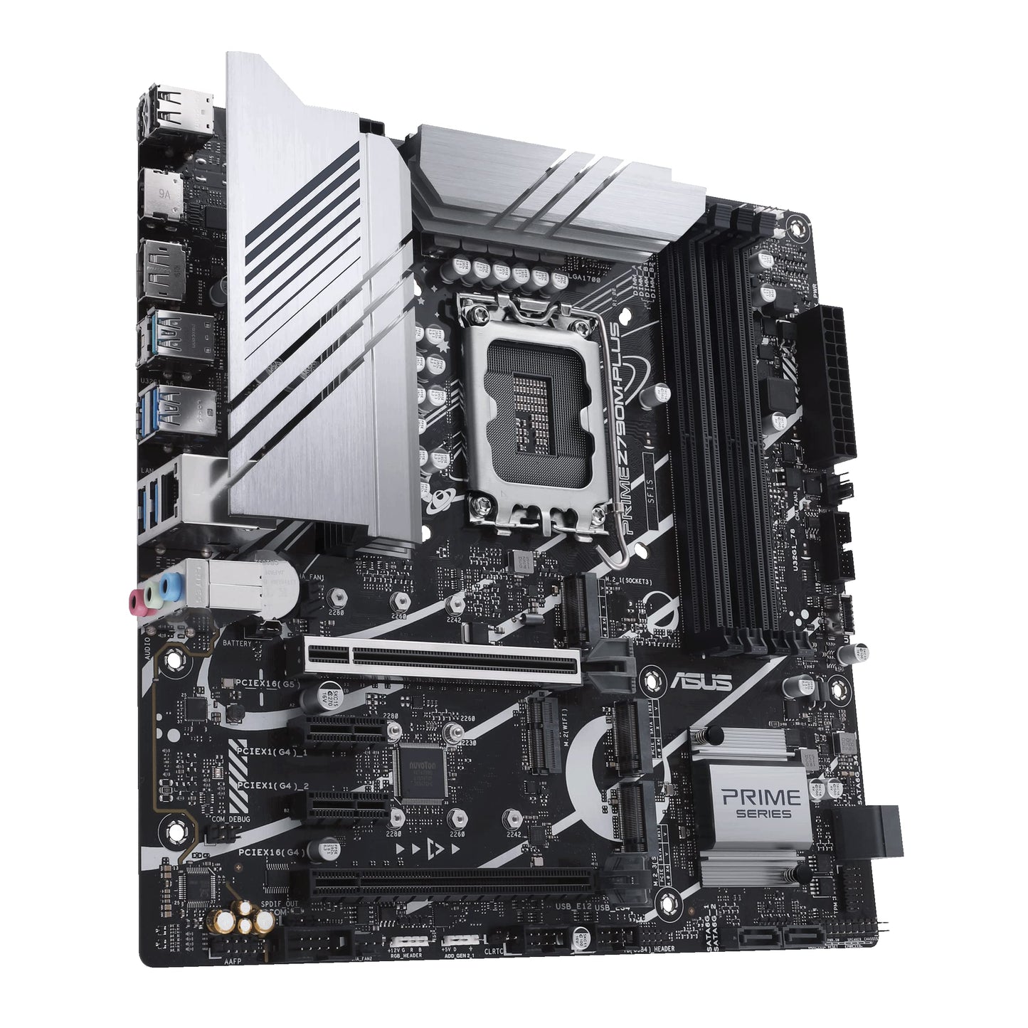 ASUS Prime Z790-A WiFi 6E LGA 1700(Intel 14th,13th&12th) ATX Motherboard (16+1 DrMOS, PCIe 5.0,DDR5,4X M.2 Slots,2.5 Gb LAN,USB 3.2 Gen 2 Front Panel Type-C, Thunderbolt 4/USB4, DP)