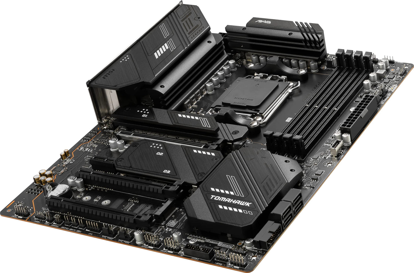 MSI MAG X870 Tomahawk WiFi Gaming Motherboard (AMD Ryzen 9000/8000/7000 Series Processors, AM5, DDR5, PCIe 5.0, M.2 Gen5, SATA 6Gb/s, USB 40Gbps, HDMI/DP, Wi-Fi 7, Bluetooth 5.4, 5Gbps LAN, ATX)