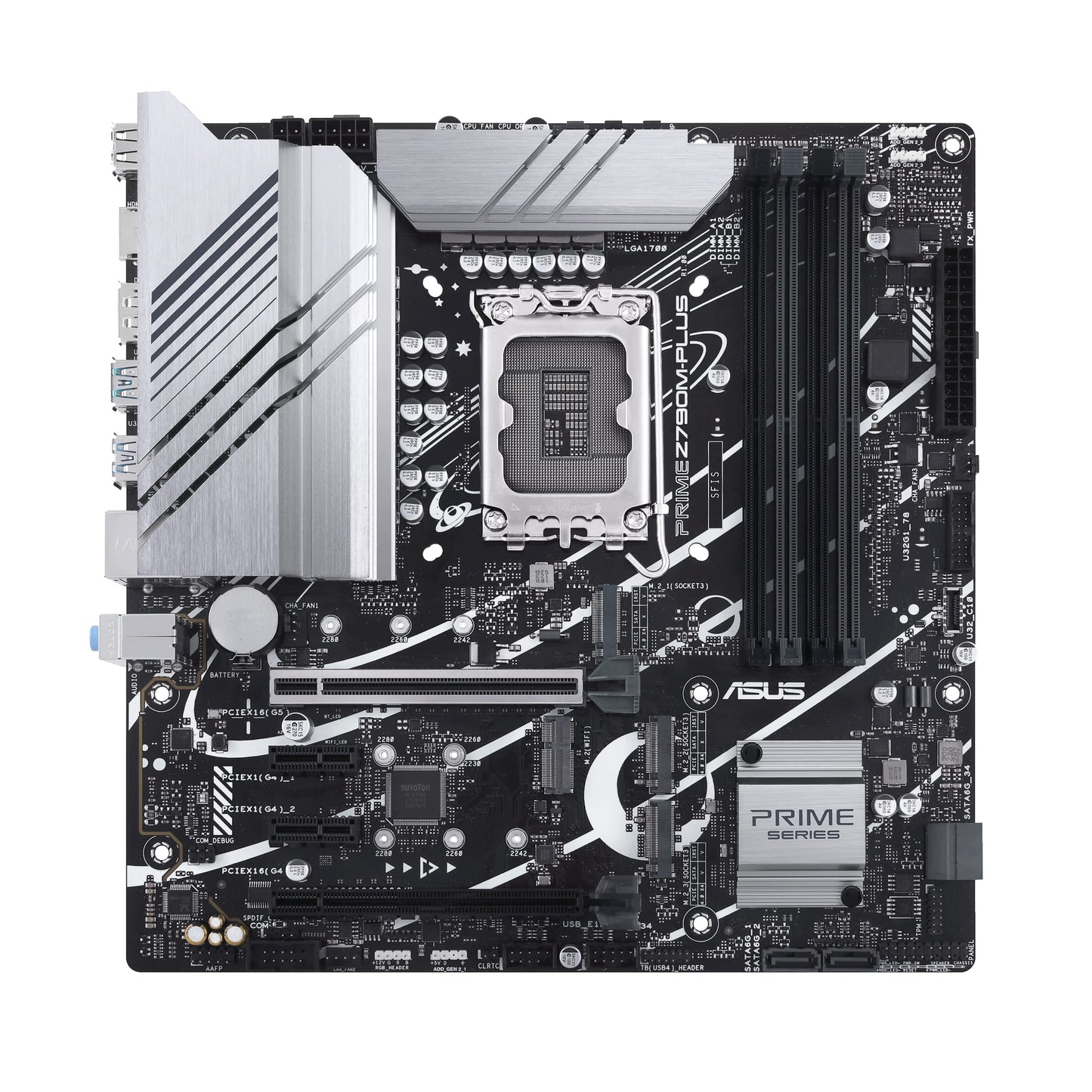 ASUS Prime Z790-A WiFi 6E LGA 1700(Intel 14th,13th&12th) ATX Motherboard (16+1 DrMOS, PCIe 5.0,DDR5,4X M.2 Slots,2.5 Gb LAN,USB 3.2 Gen 2 Front Panel Type-C, Thunderbolt 4/USB4, DP)