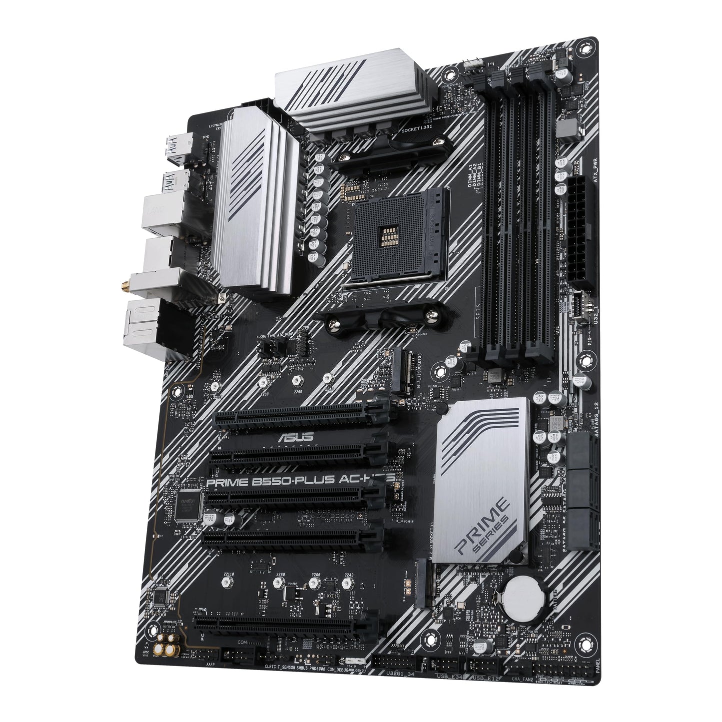 ASUS Prime B450M-A II AMD AM4 (Ryzen 5000, 3rd/2nd/1st Gen Ryzen Micro ATX Motherboard (128GB DDR4, 4400 O.C.), NVMe, HDMI 2.0b/DVI/D-Sub, USB 3.2 2, BIOS Flashback, and Aura Sync)