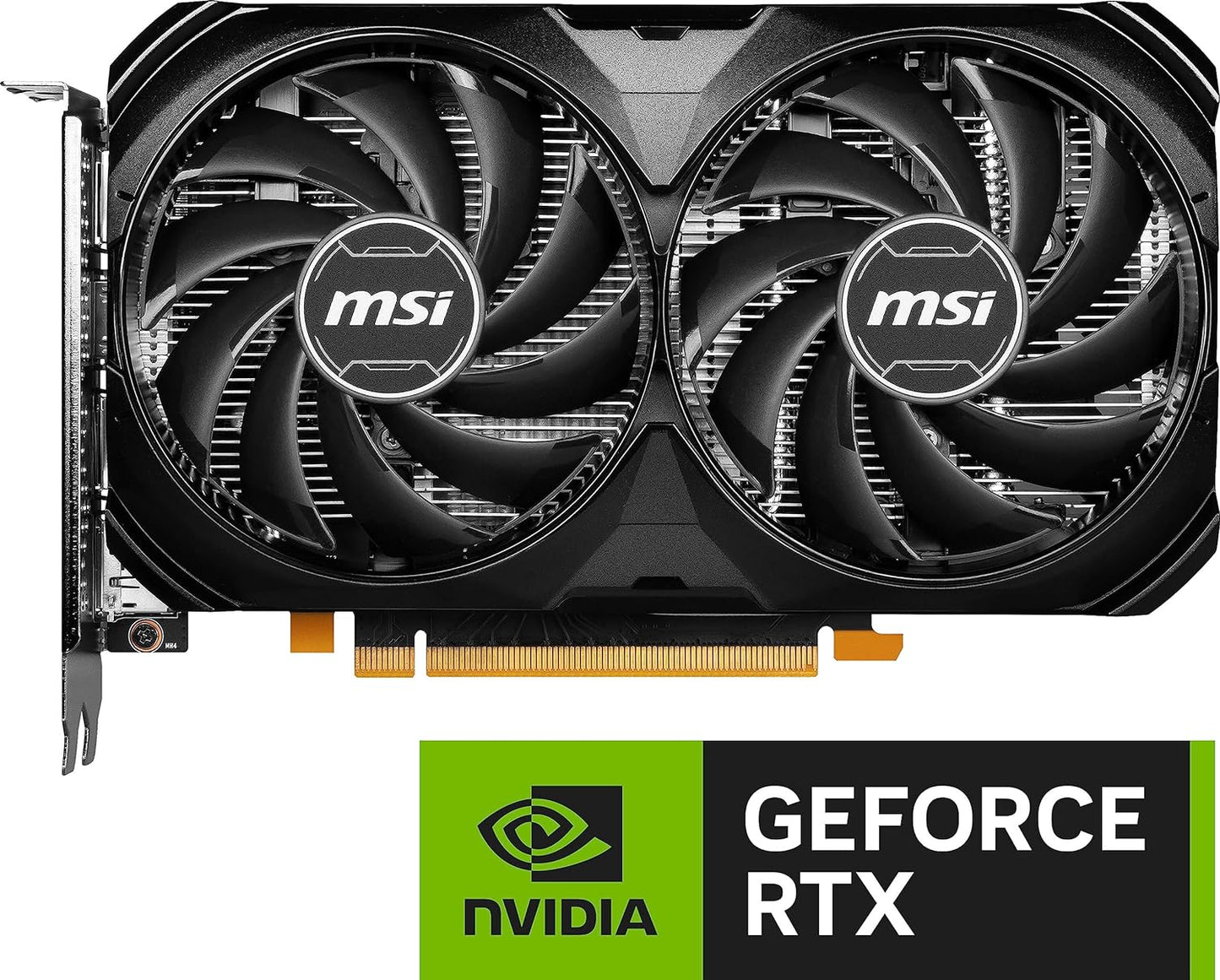 MSI Gaming GeForce RTX 4060 8GB GDRR6 Extreme Clock: 2505 MHz 128-Bit HDMI/DP Nvlink TORX Fan 4.0 Ada Lovelace Architecture Graphics Card (RTX 4060 Ventus 2X Black 8G OC)