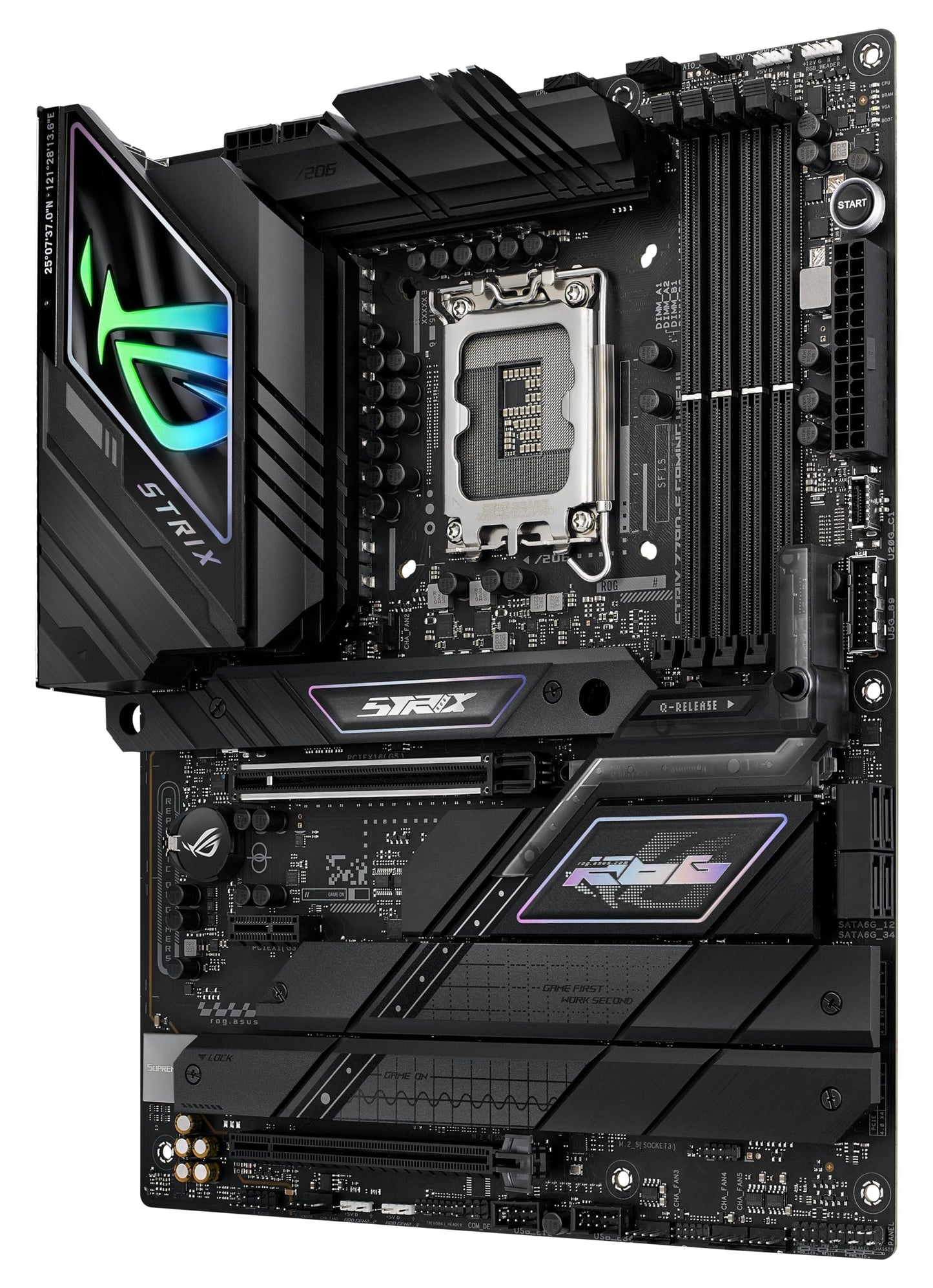 ASUS ROG Strix Z790-F Gaming WiFi II LGA 1700(Intel 14th &13th & 12th Gen) ATX Gaming Motherboard(DDR5,2.5 Gb LAN,5XM.2 Slots,PCIe 5.0 x16,WiFi 7,Front-Panel Connector with PD 3.0 up to 30W)