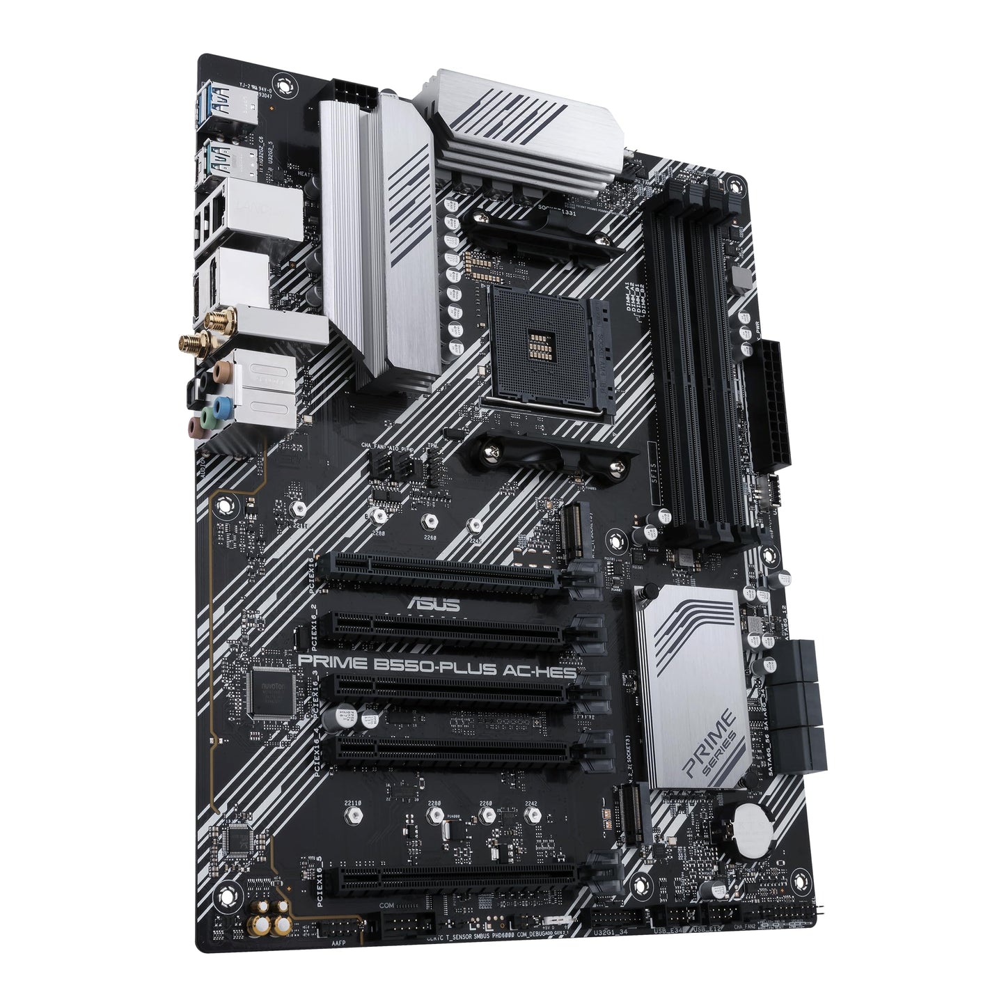 ASUS Prime B450M-A II AMD AM4 (Ryzen 5000, 3rd/2nd/1st Gen Ryzen Micro ATX Motherboard (128GB DDR4, 4400 O.C.), NVMe, HDMI 2.0b/DVI/D-Sub, USB 3.2 2, BIOS Flashback, and Aura Sync)