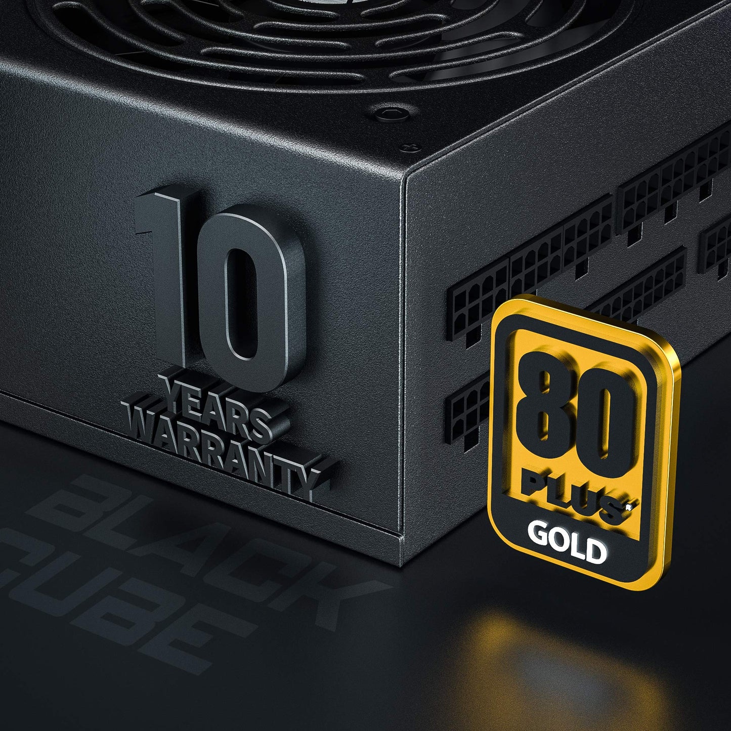 AGT Series 1000W Power Supply, 80+ Gold Certified, Fully Modular, FDB Fan, Compact 140mm Size, 10 Year Warranty, ATX Gaming Power Supply